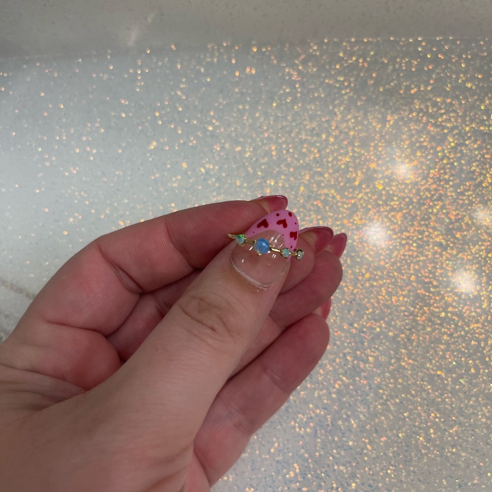 Wwake LARGE FOUR-STEP RING (14k solid gold - opals)
